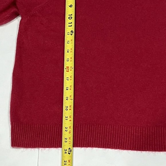 Vintage Red Torrid Angora Lambswool Blend Scoop Cowl Neck Sweater Bow Size 3 - Picture 13 of 15